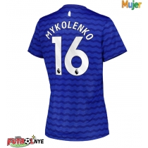 Camiseta Everton Vitaliy Mykolenko #16 Primera Equipación para mujer 2025-26 manga corta